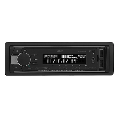 Автомобильный ресивер с BLUETOOTH, USB, c подсветкой МУЛЬТИЦВЕТ