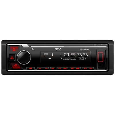 Автомобильный ресивер с Bluetooth, поддержкой ACV RC и ACV Control, красная подсветка