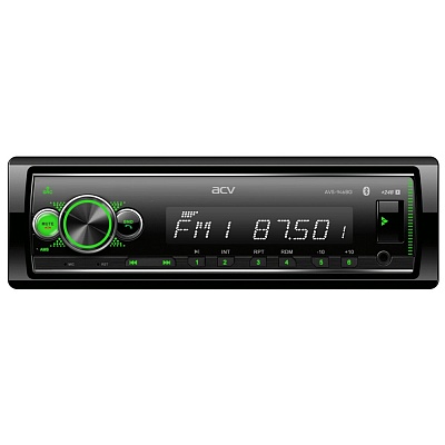 Магнитола USB,SD,AUX 24В с Bluetooth, зеленая подсветка