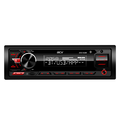 Автомобильный FM ресивер с BLUETOOTH, USB, SD, красная подсветка